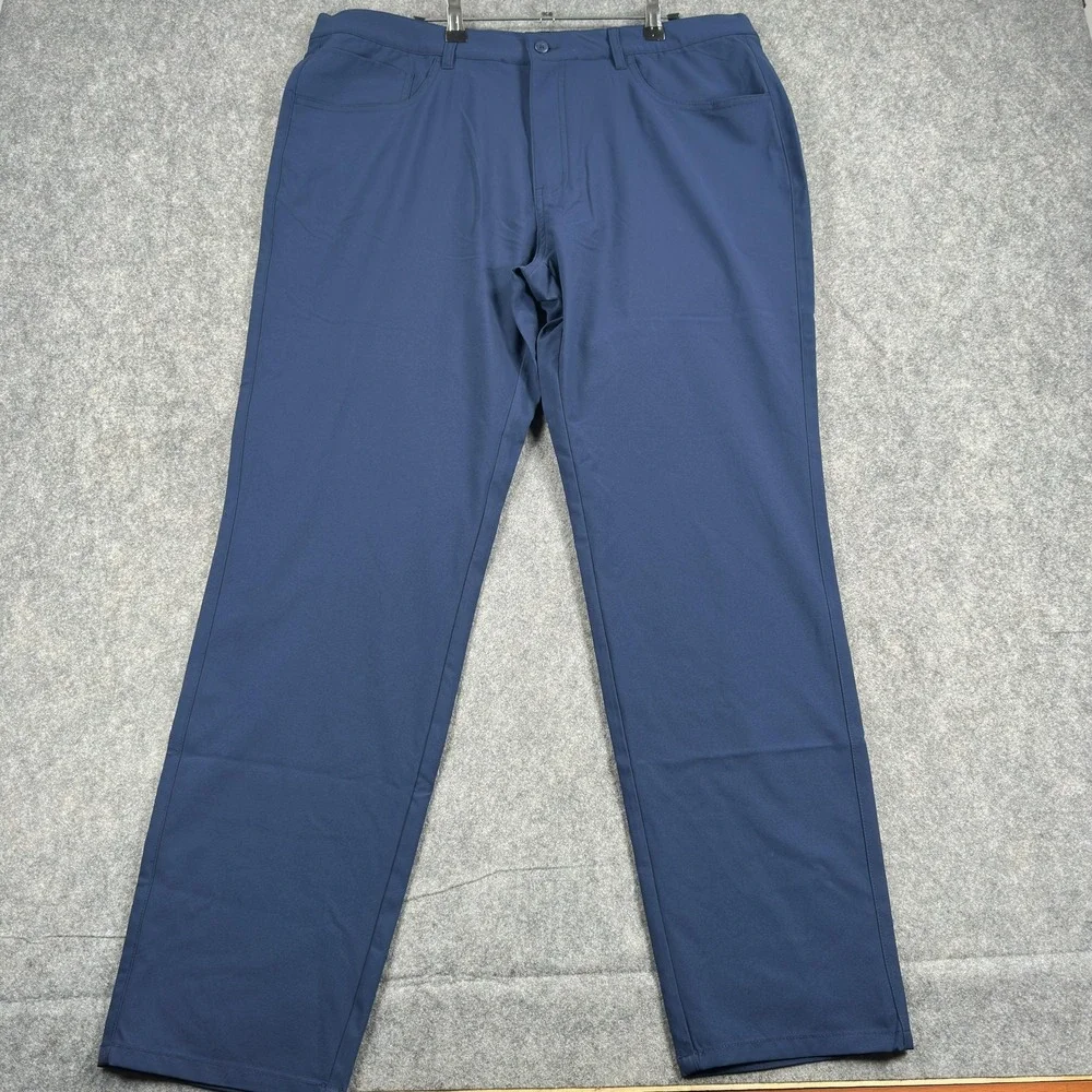 FootJoy Pants Mens 38x30 Blue Moxie 5 Pocket Performance Golf Khakis Stretch - Picture 2 of 15